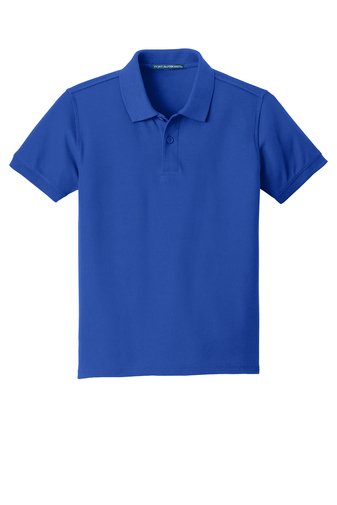 Port AuthorityÂ® Youth Core Classic Piqueâ„¢ Cotton Blend Unisex Polo - SWCS (SWCS Polo Colors: Royal Blue, SWCS Uniform Shirt Sizes: XS - 4)