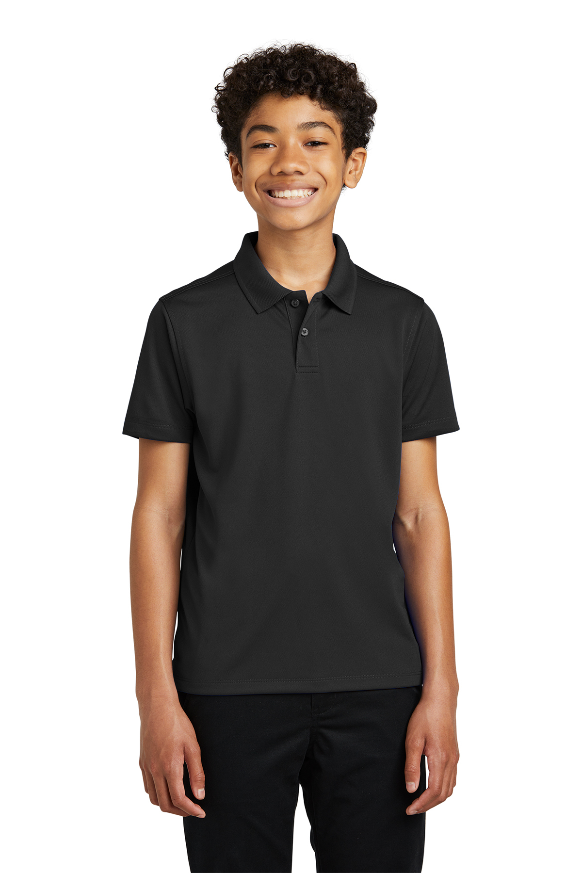 Port Authority Youth Performance Polo - VCA (Youth Performance Polo (UNISEX) - VCA: Black - YXS 4)