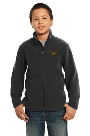 Port AuthorityÂ® Youth Value Fleece Jacket - SWCS (Size: XS - Size 4, Color: Black)