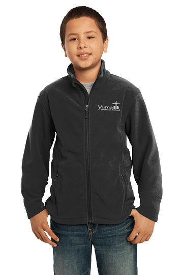 Port AuthorityÂ® Youth Value Fleece Jacket - YLS (Jacket Size: YXS Size 4, School Colors: Black)