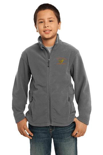 Port AuthorityÂ® Youth Value Fleece Jacket - SWCS (Size: XS - Size 4, Color: Iron Grey)