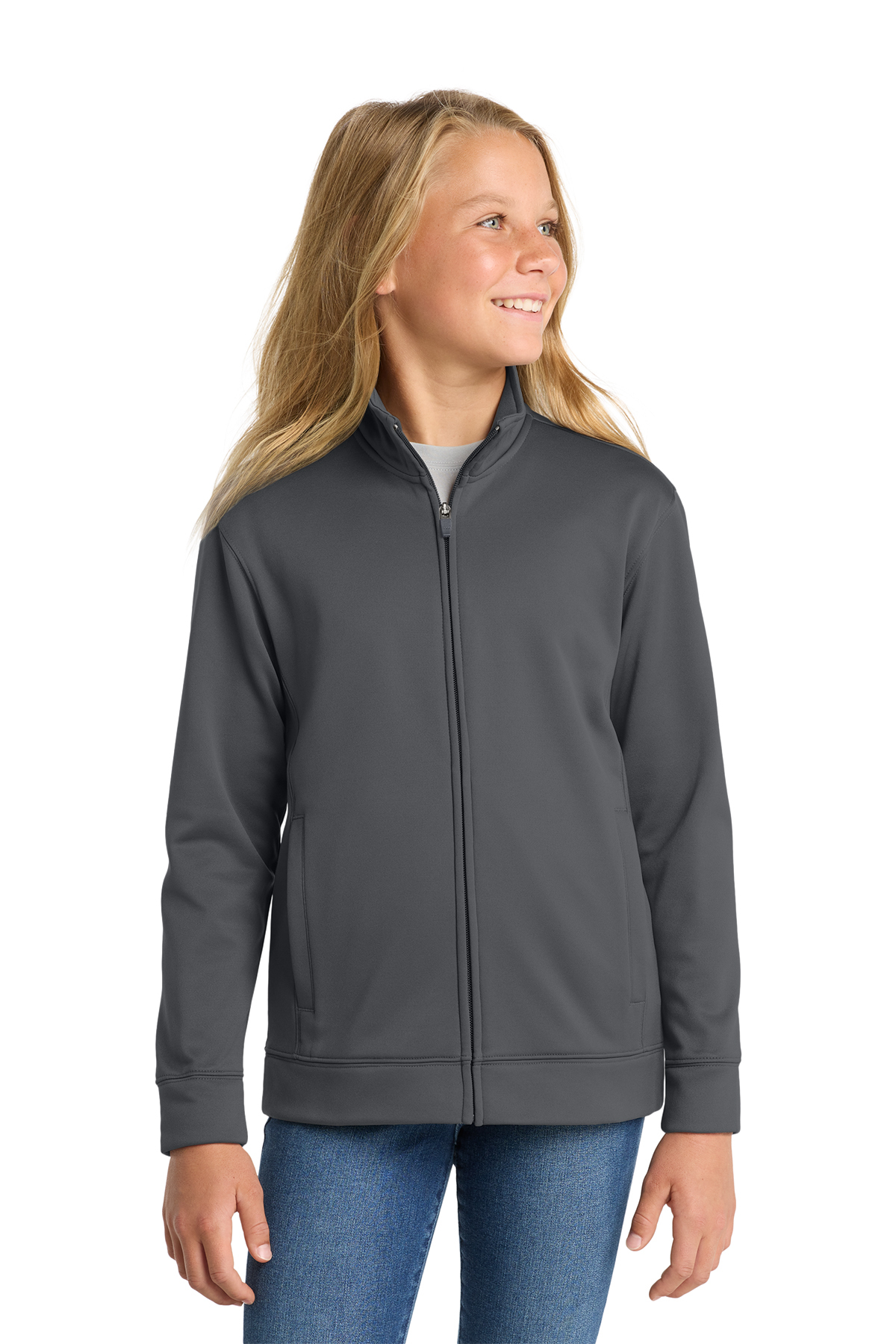 Sport-Tek Youth (Unisex) Sport-Wick Jacket - RCA (Unisex Performance Jacket - RCA: Smoke Grey - XS 4)