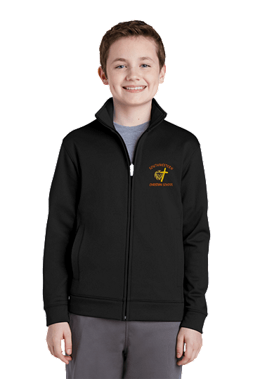 Sport-TekÂ® Youth Sport-WickÂ® Fleece Full-Zip Jacket - SWCS (Size: XS - Size 4, Color: Black)