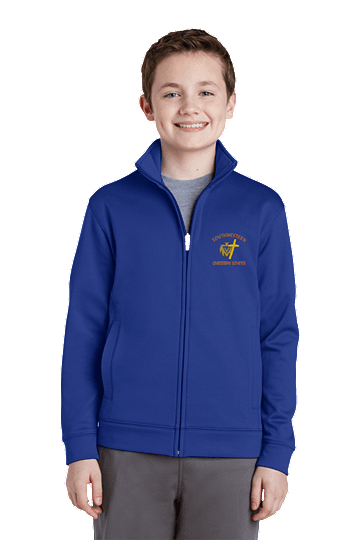 Sport-TekÂ® Youth Sport-WickÂ® Fleece Full-Zip Jacket - SWCS (Size: XS - Size 4, Color: True Royal)