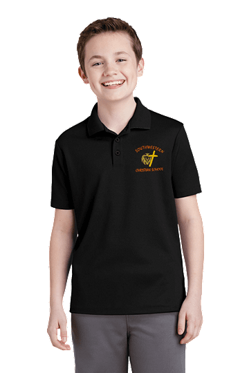 Sport-TekÂ® PosiChargeÂ® RacerMeshÂ® Polo, Unisex - SWCS (Size: XS - Size 4, Color: Black)