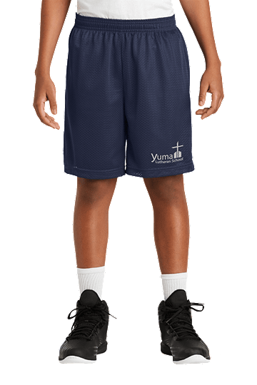 Mini Mesh P.E. Shorts - YLS (Size: YXXS - Size 4, Color: Navy)