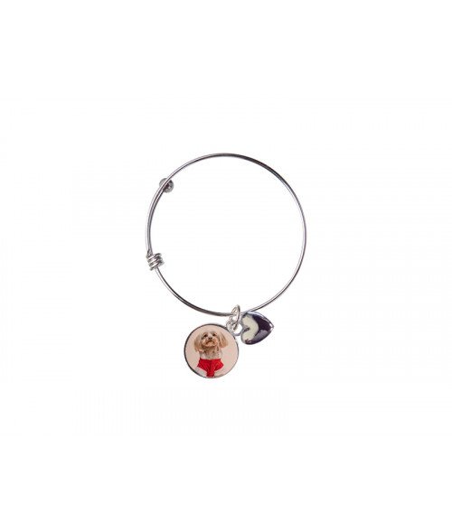 Adjustable Photo Bracelet with Ball Stopper (Custom Bracelets: Circle .56)